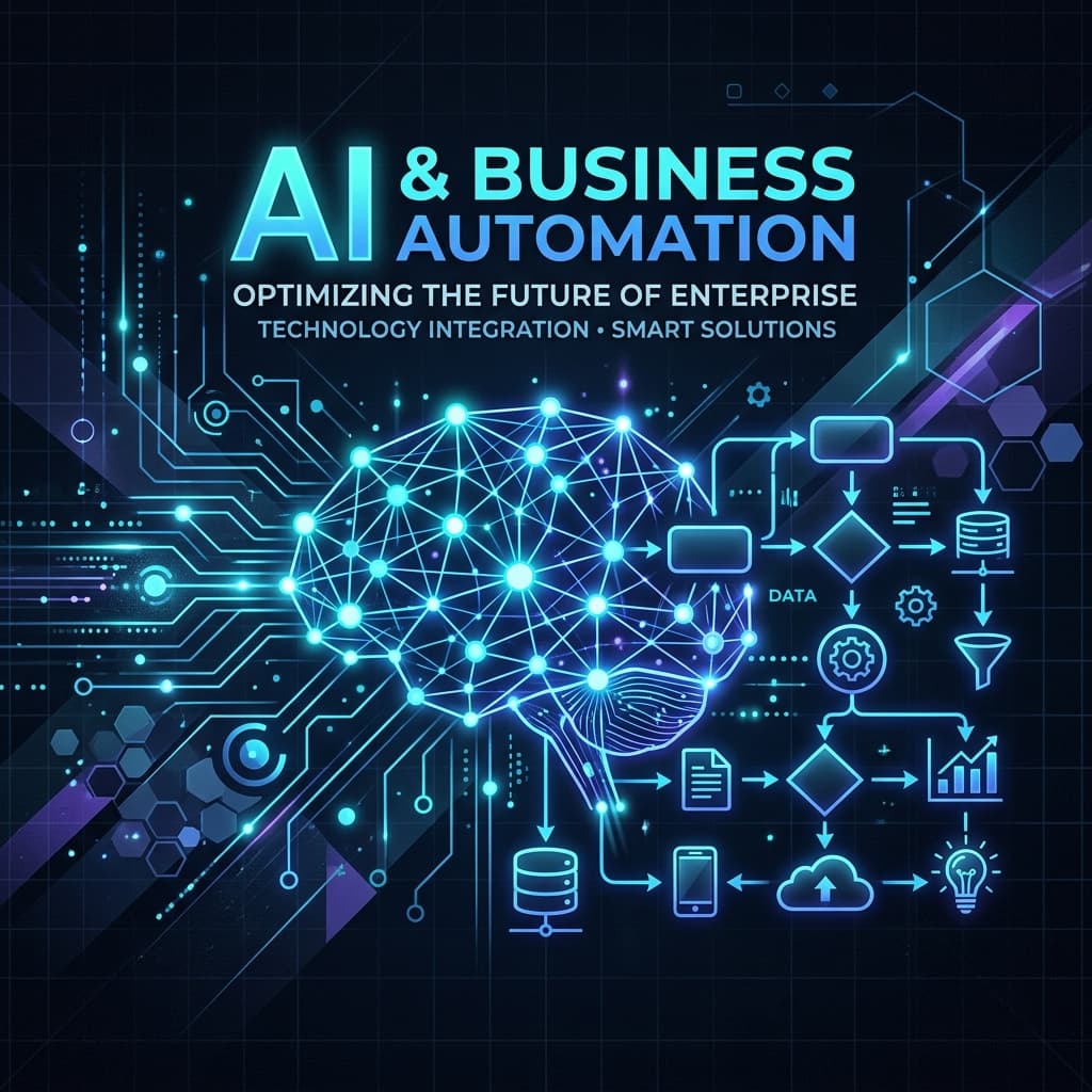 AI Automation abstract illustration