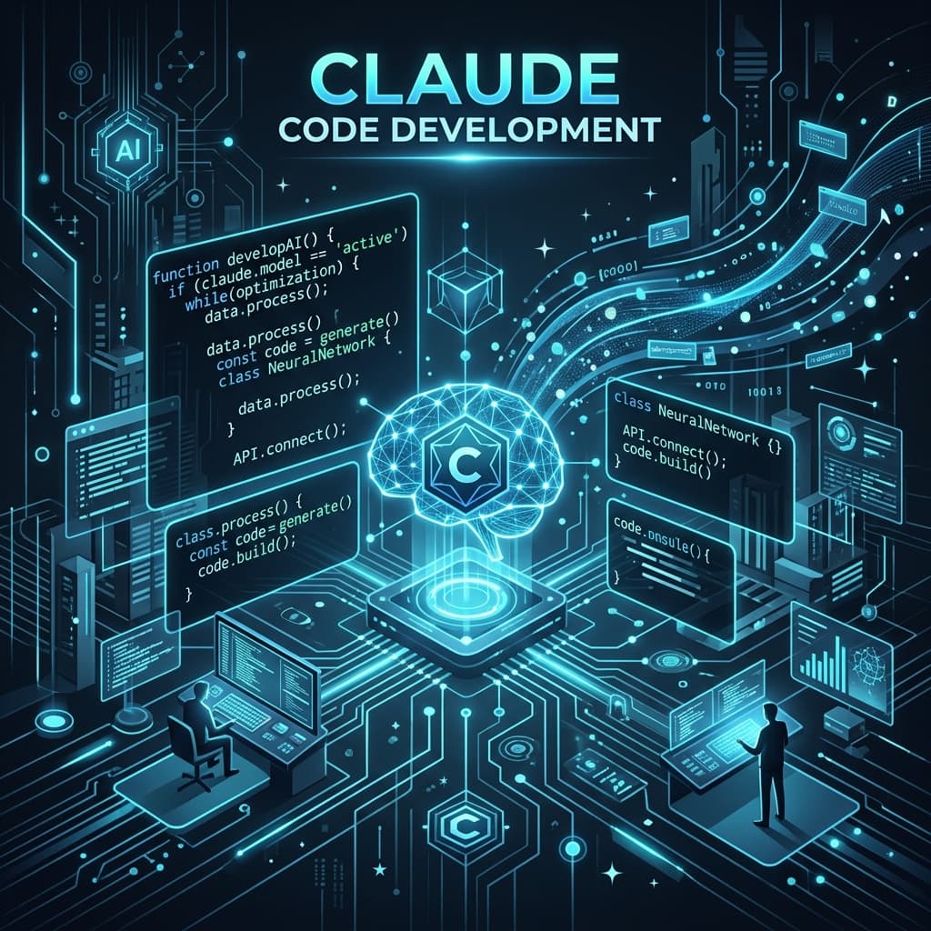 Claude Code Development abstract illustration