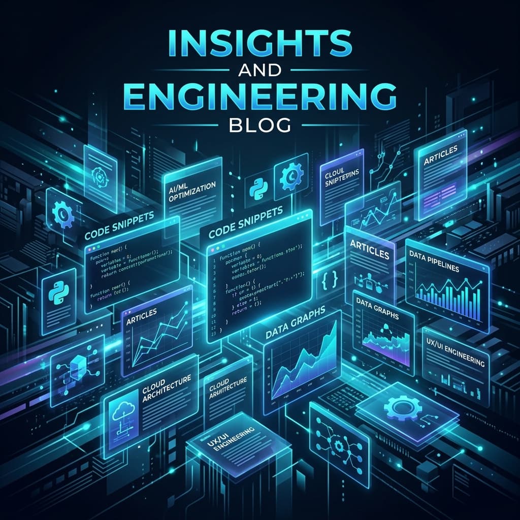 Insights and Engineering Blog abstract illustration