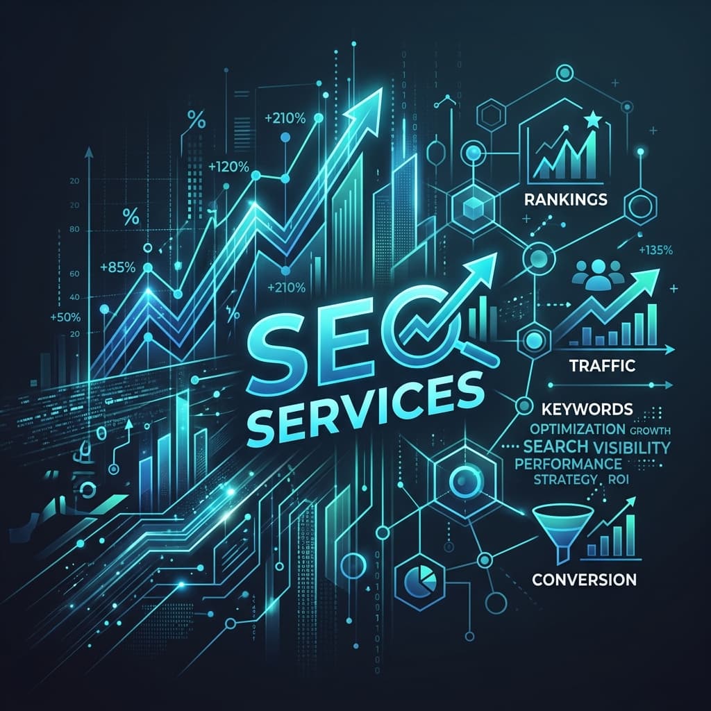 SEO Services abstract illustration